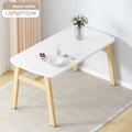 Modern Minimalist Small Apartment Dining Table Set 4 Chairs Rectangular Extendable Foldable Space Saving Kitchen Table Furniture